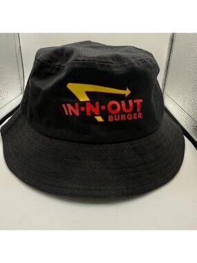 In-N-Out Branded Burger Black Bucket Hat w/ Logo